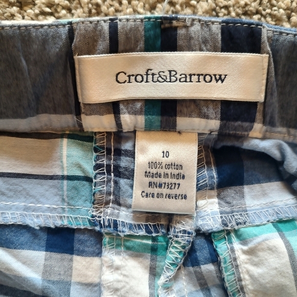 Croft & Barrow Size 10 Plaid Shorts! - Picture 7 of 11